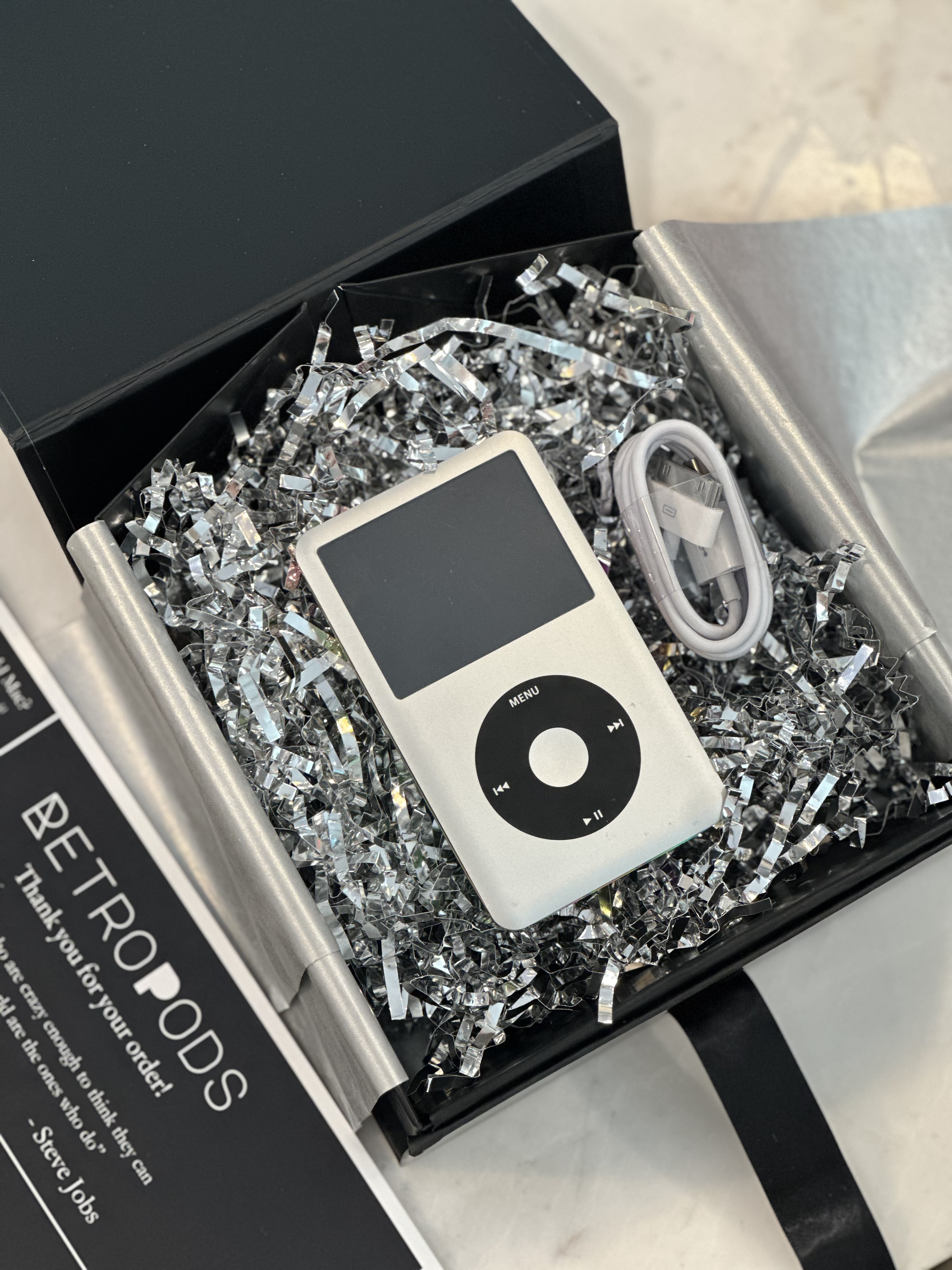 Silver iPod Classic 512GB and Bluetooth